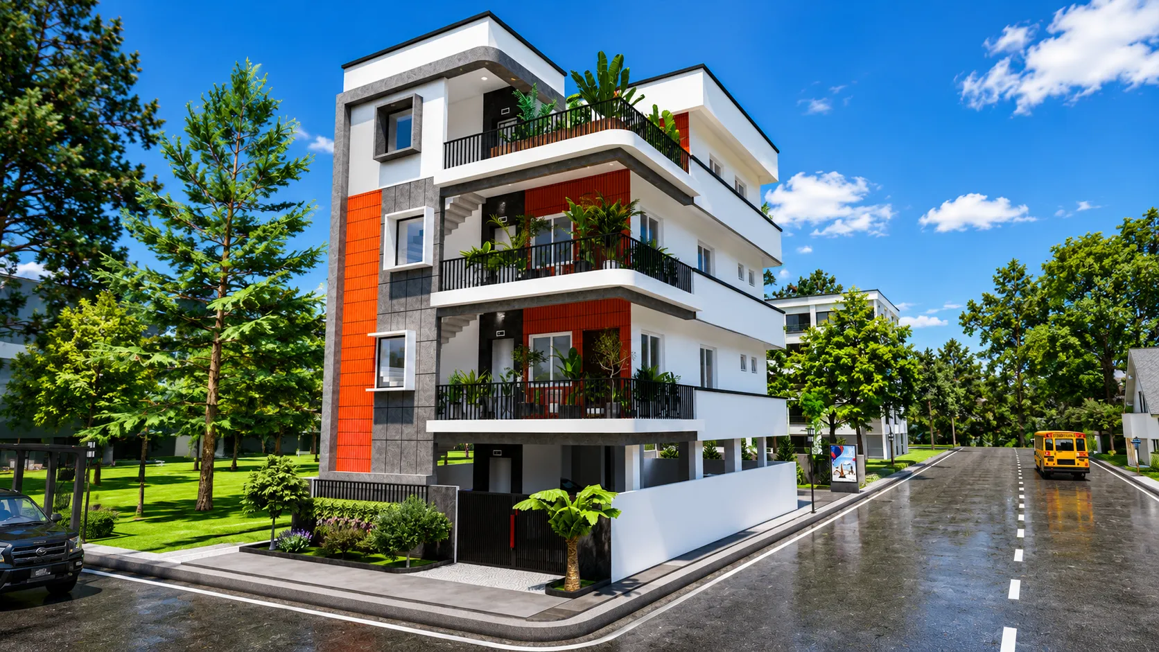 G+3 Residential Building